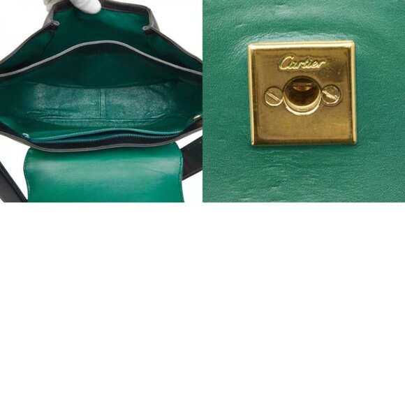 Cartier Panthere Crossbody Bag Black Leather - Picture 10 of 10